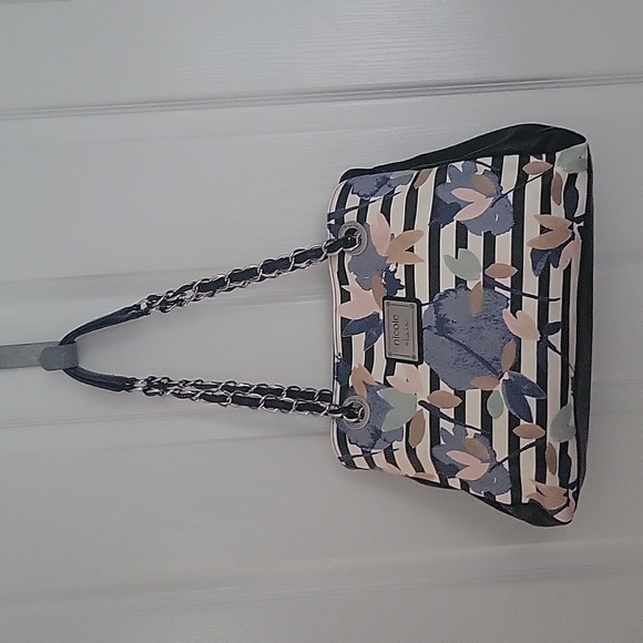 Handbags - Nicole shoulder bag  multicolor, base navy, 6 pouches, 3 zippered pockets
